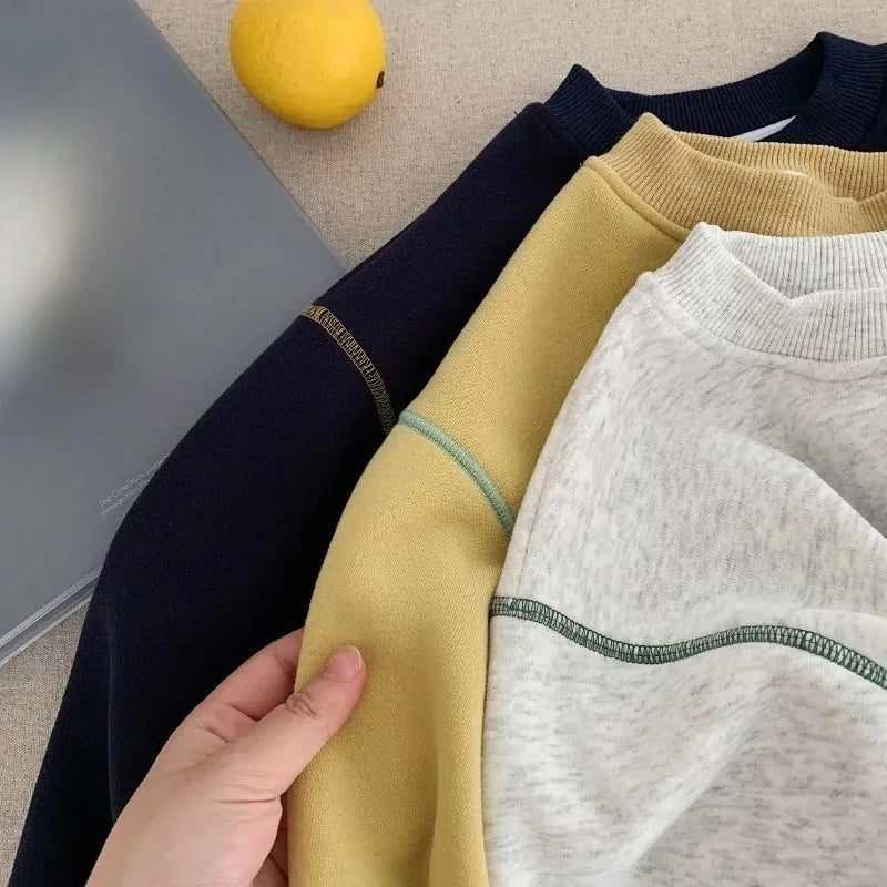 Children Sweatshirt 2025 Spring Autumn Boys Letter Printed Tops Toddler Kids Pullovers Casual Baby Hoodies
