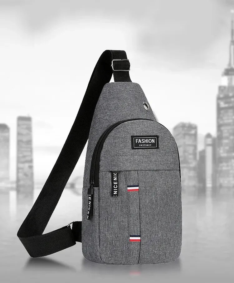 Fashionable and Trendy Lightweight Single Minimalist Shoulder Crossbody Bag for Men with Large Capacity for Leisure and Sports