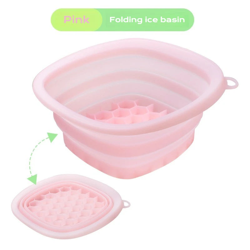 Silicone Facial Ice Bath Tray – Portable Cryo Skin Therapy Bowl