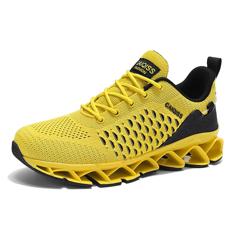 Men’s Lightweight Breathable Running Sneakers – Shock-Absorb Gym & Casual Shoes