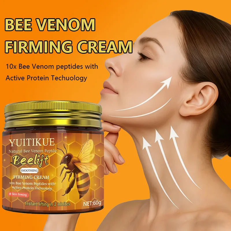 Bee Venom Firming Cream 60g - 10x peptides, lifts, smooths wrinkles, softens skin, use morning and night after cleansing
