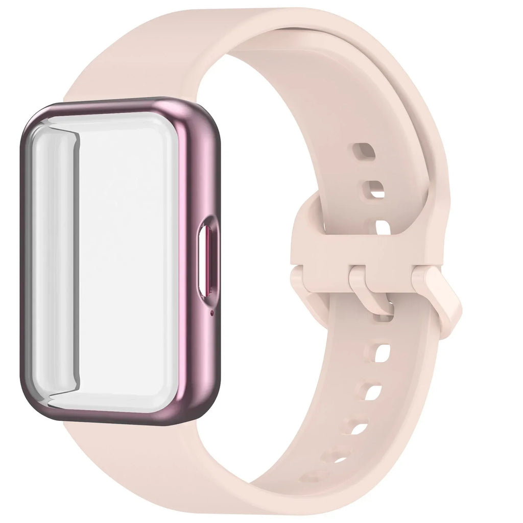 Samsung Galaxy Fit 3 Strap & Case – Silicone Band Cover Kit
