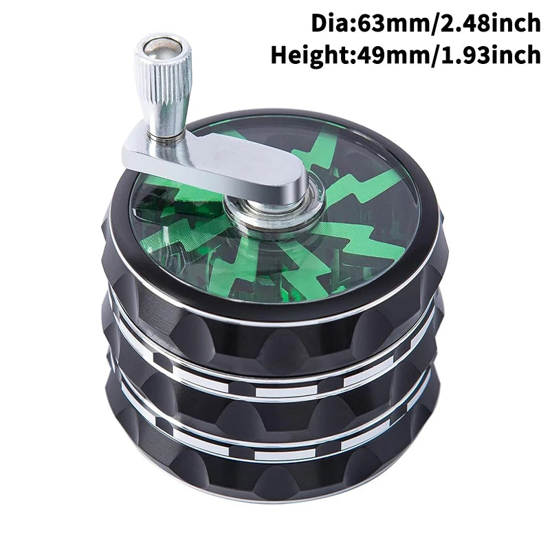 4-Layer Premium Metal Herb Grinder – Multifunctional Tobacco & Herb Crusher