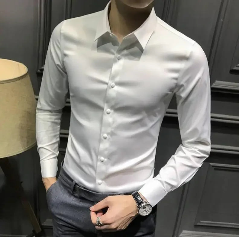 Men’s Long Sleeve Shirt – Elegant & Casual for Office and Everyday