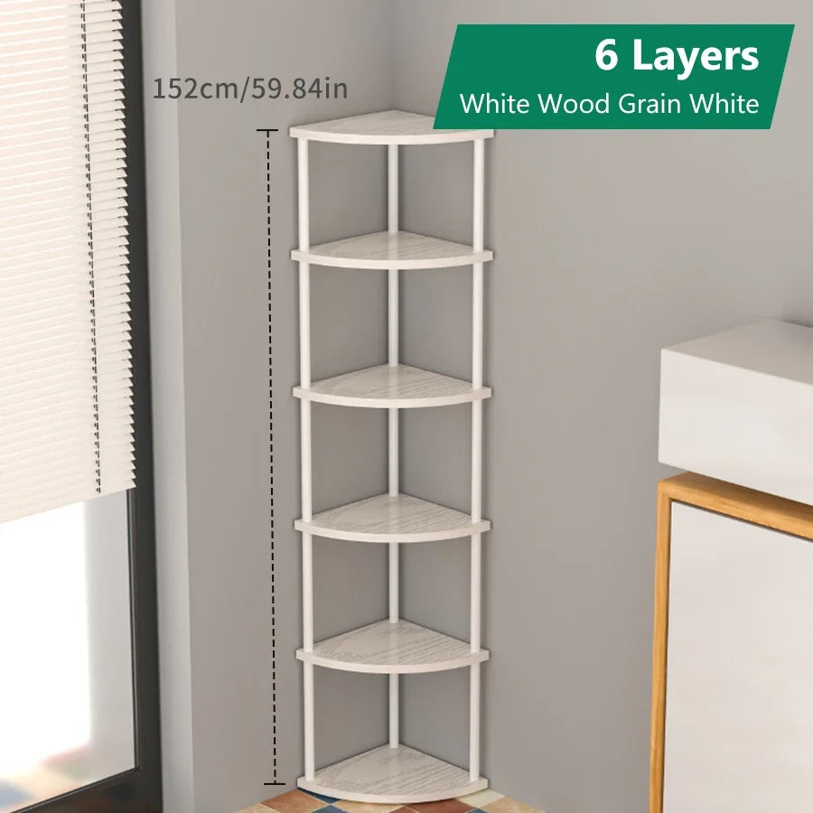 New Storage Shelf Organize Wall Corner Rack Practical Storage Rack Living Room/Kitchen/Bedroom Bookshelf Shelf Plant Rack
