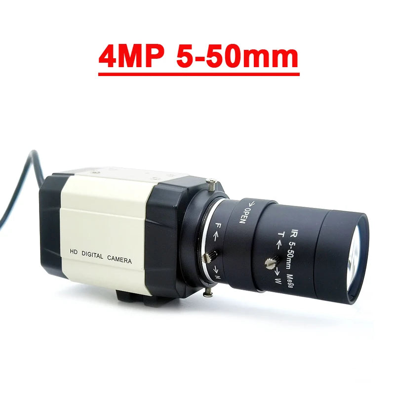 4MP 30fps 2560x1440 High Speed UVC USB Webcam 5-50mm / 2.8-12mm Varifocal  Zoom Lens option 720P USB 1280*720 USB Camera