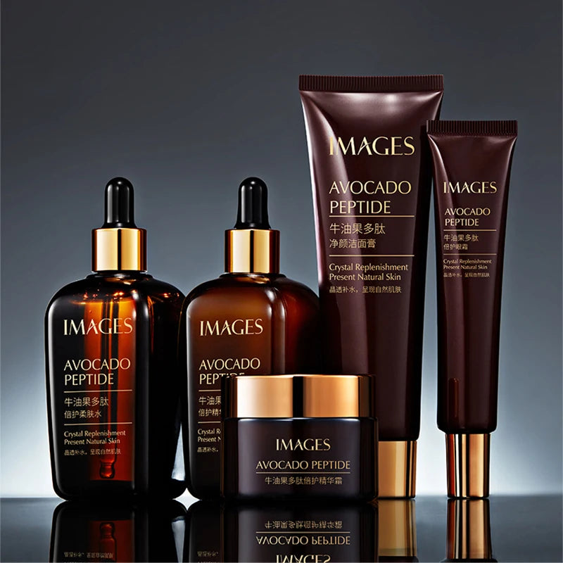 5-Piece Avocado Skincare Set – Moisturising Face Cream Serum Cleanser & Eye Care