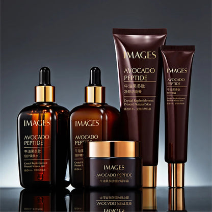 5-Piece Avocado Skincare Set – Moisturising Face Cream Serum Cleanser & Eye Care