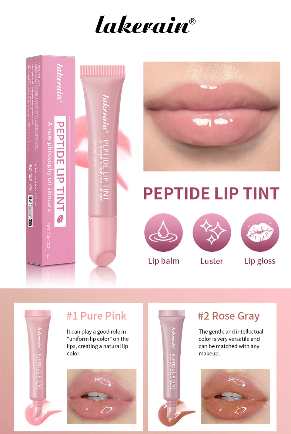 Hydrating 10ml Mirror Lip Glaze – Long-Lasting, Plumping & Nourishing Lip Oil