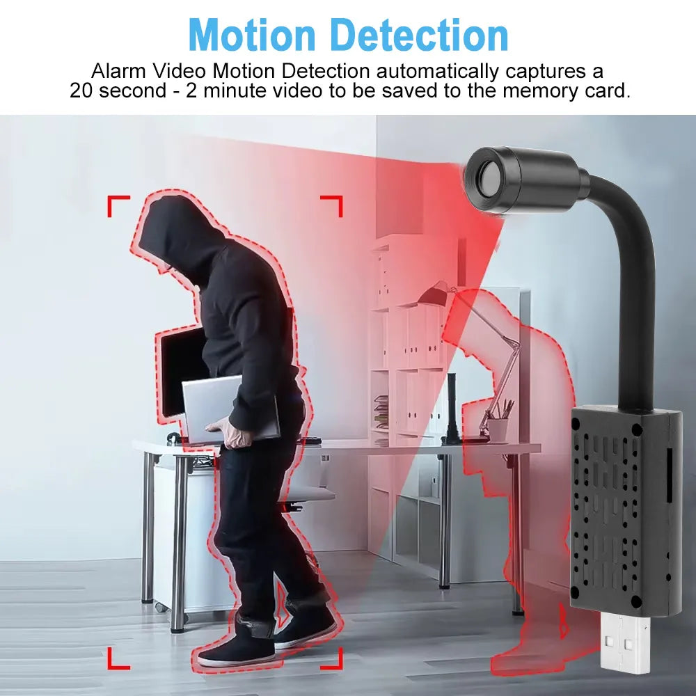 Portable Mini HD 1080P WiFi Wireless Camera – USB-Powered Motion Detection Surveillance Camcorder