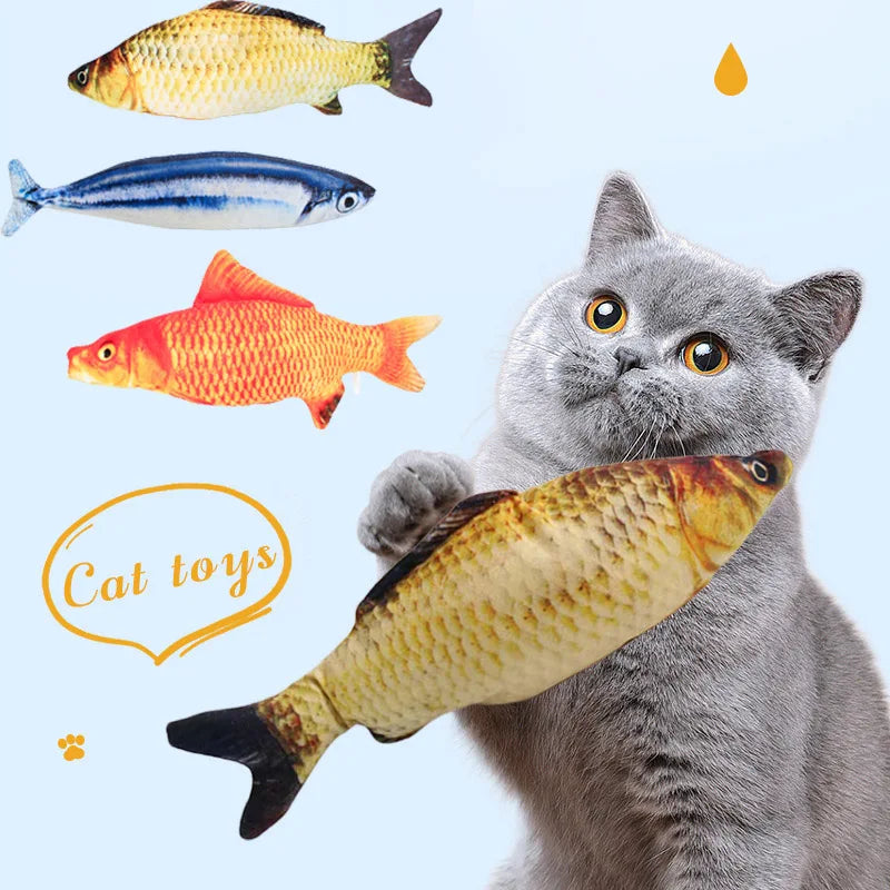 Fish Shape Cat Toy – Plush Scratch Board & Interactive Cat Toy