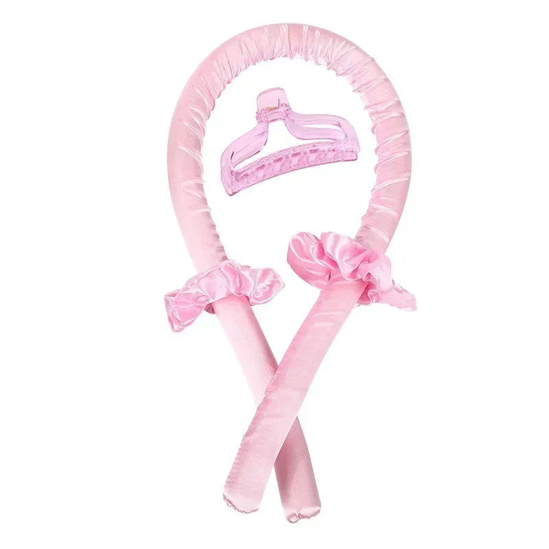 Heatless Curling Rod Night Cap – Soft Headband Hair Rollers for No-Heat Styling