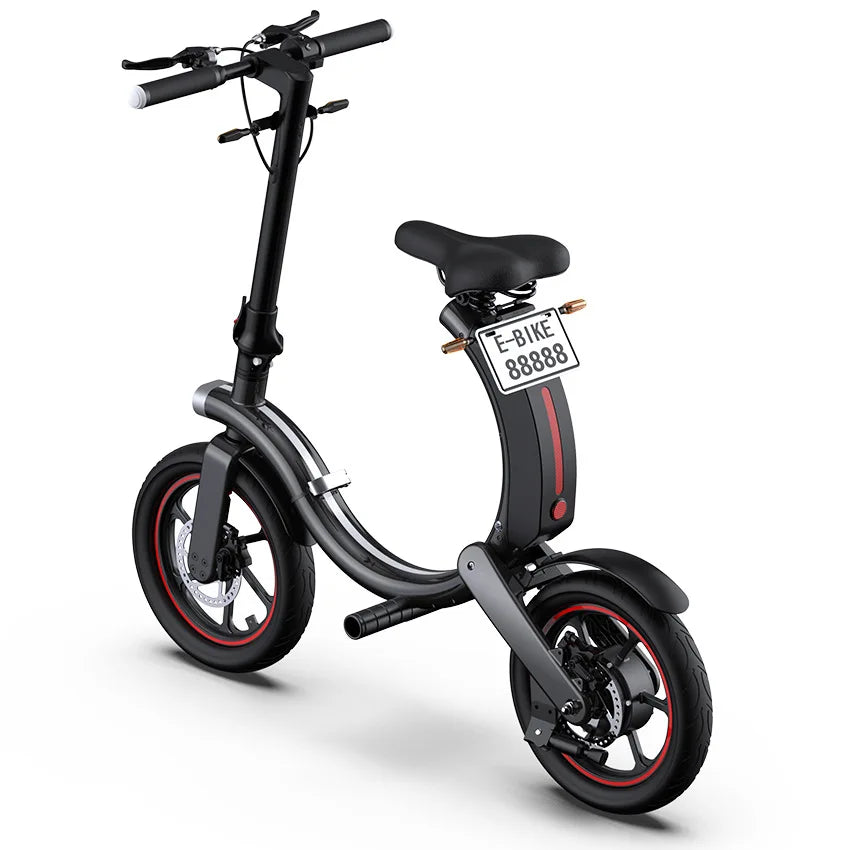 Folding electric bicycle, small, ultra-light and portable, transportation lithium batteries help drive battery cars