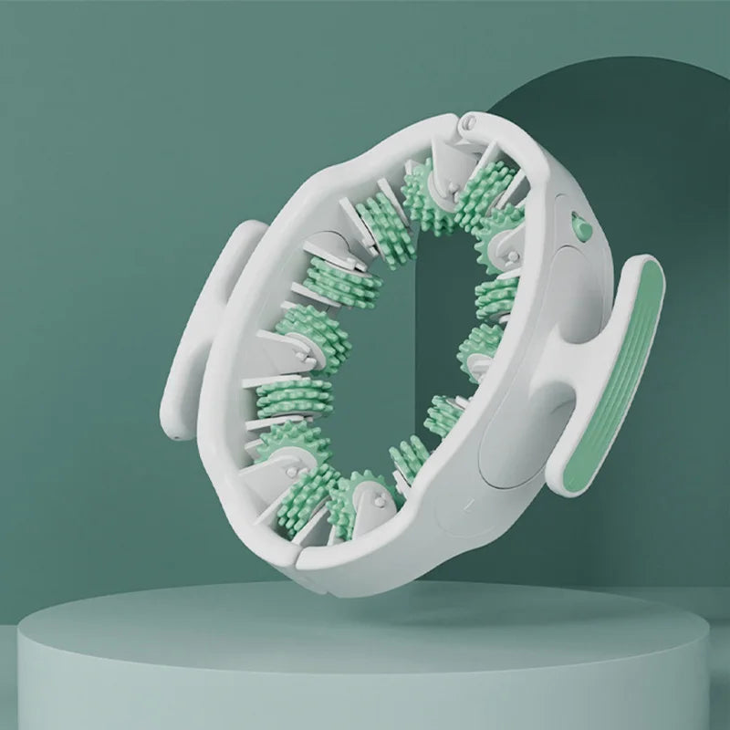 Ring Leg Massager Massage Roller Detachable Handles for Full Body Neck Shoulder Abdominal Muscle Slimming Relaxation