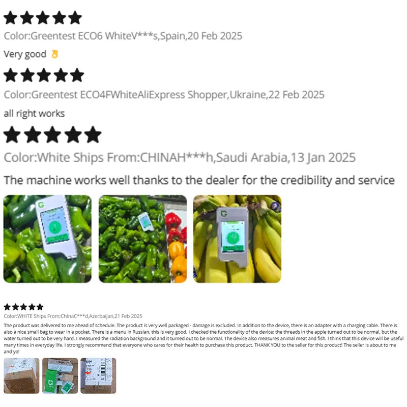 Portable Food Safety Nitrate Tester for Fruits & Vegetables with Digital Display