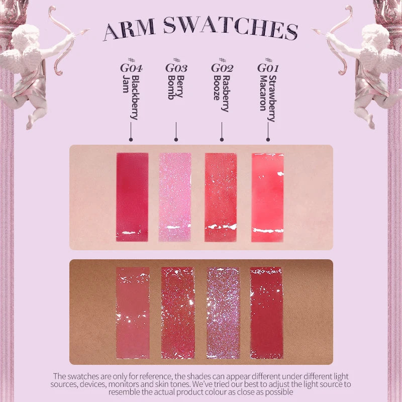 Strawberry Glowy Lip Gloss – Moisturising & Nourishing Full-Size Lip Colour