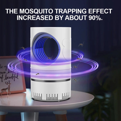 1 PC Electric Fly Bug Mosquito Insect Killer LED Light Trap Control Lamp Small Pest with USB Power Supply and Adapter