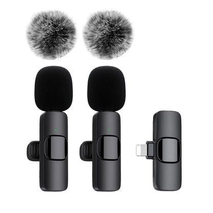 Wireless Lavalier Microphone for iPhone, Android & Laptop