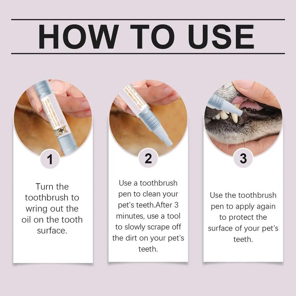 Pet Teeth Cleaning Pen for Dogs & Cats – Easy Dental Care for Fresh Breath