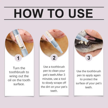 Pet Teeth Cleaning Pen for Dogs & Cats – Easy Dental Care for Fresh Breath