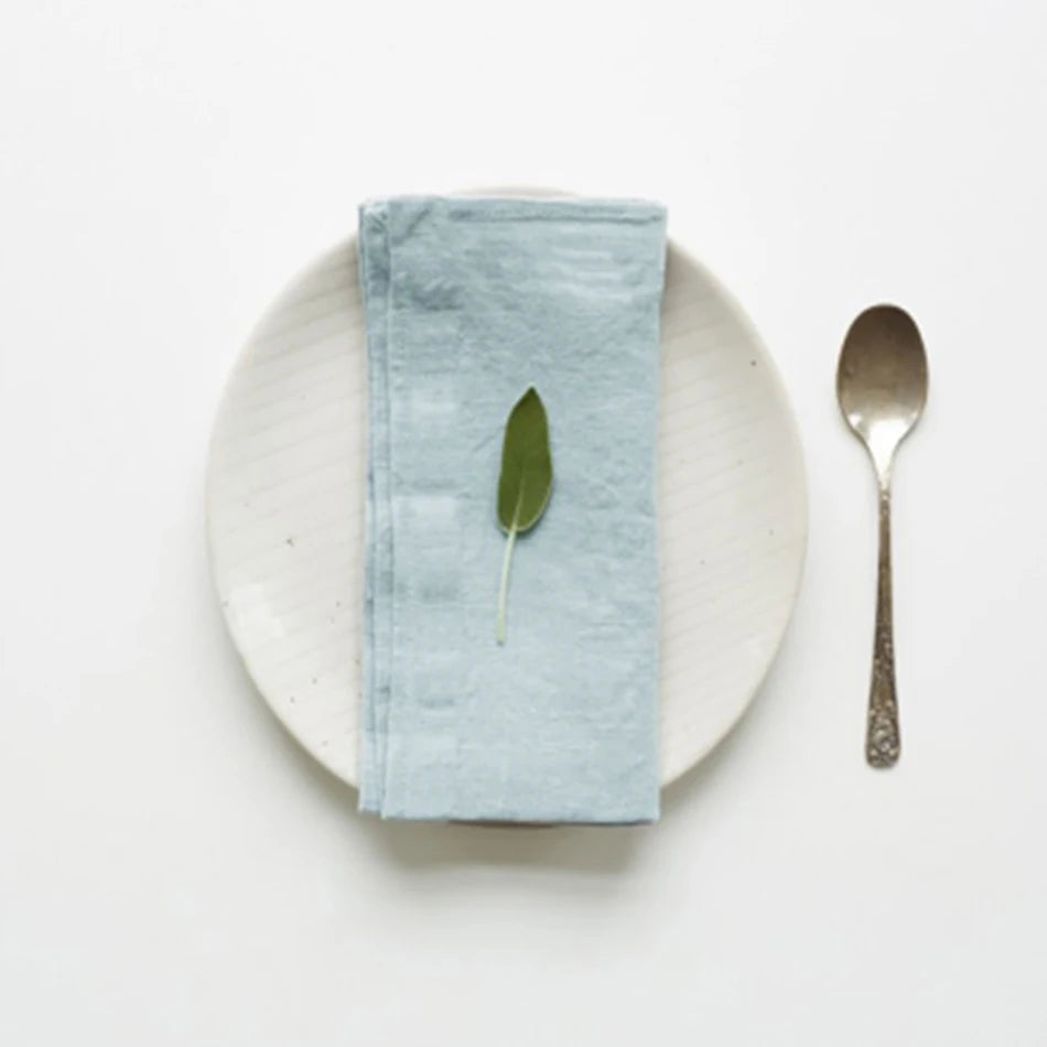 4PCS Linen Napkins – Reusable Soft Fabric Table Cloth Set