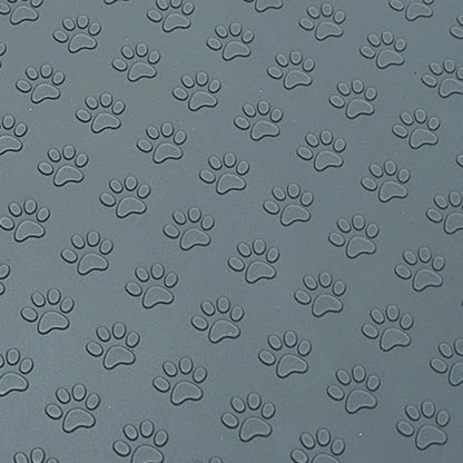 Silicone Pet Feeding Mat – Spill-Proof Paw Print for Cats & Dogs