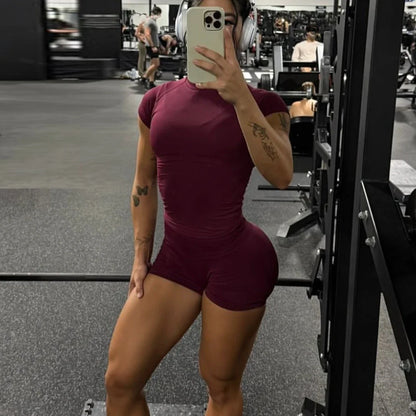 Women’s Lightweight Short Sleeve Yoga Top – Stretchy Longline Gym & Workout Shirt