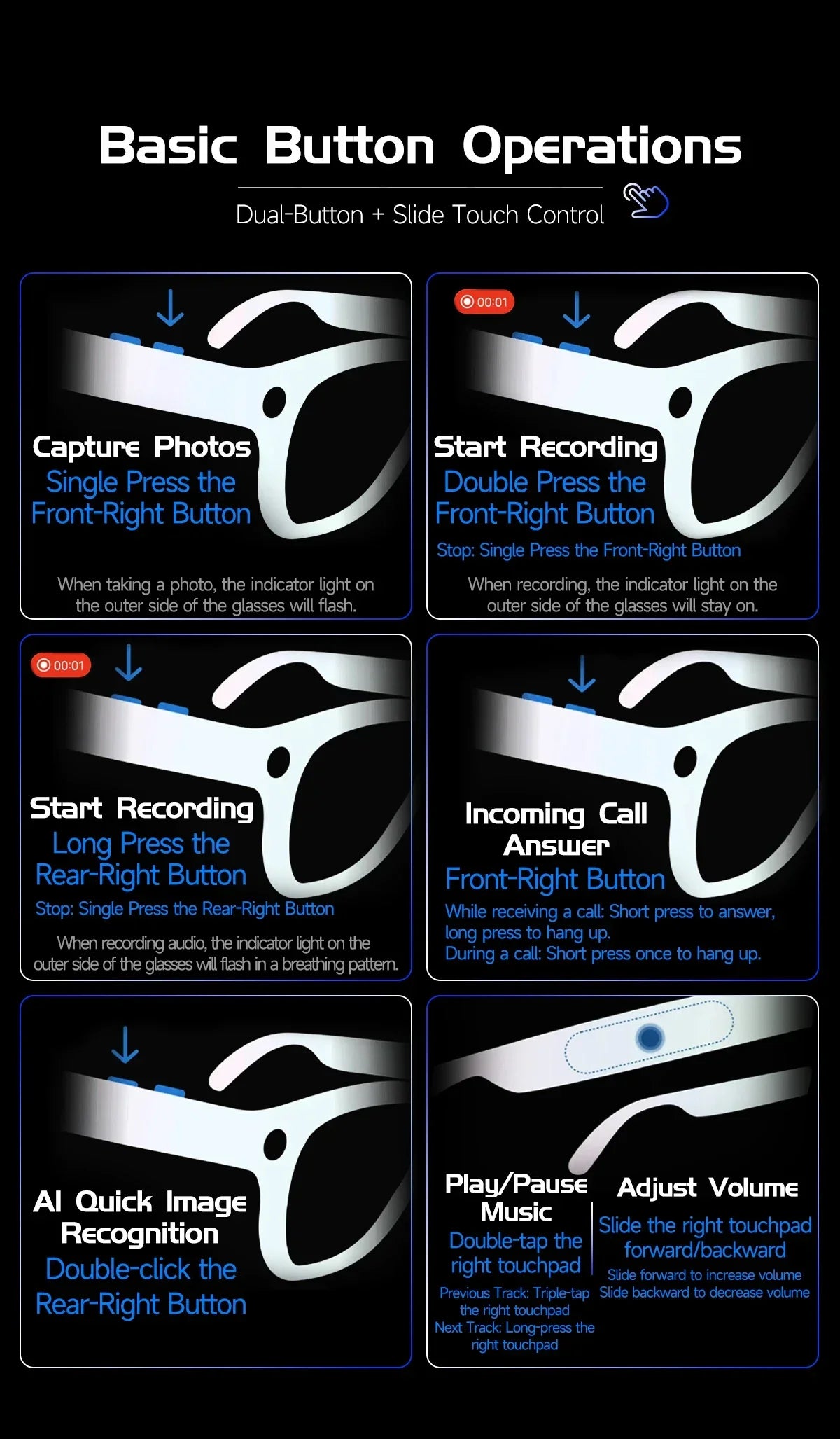 2026New Ultra AI Smart Glasses With 800W Camera GPT Sunglasses WIFI Transmission Bluetooth Call Video Music Player For Men Women