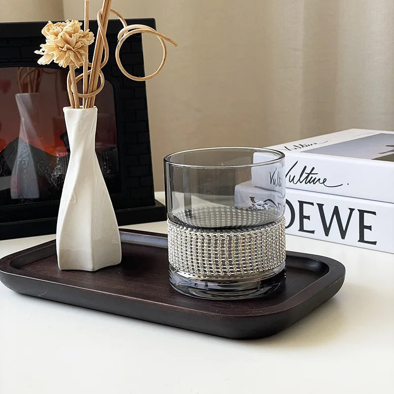 Luxury Diamond-Style Glass Cup – Heat-Resistant for Beer, Juice, Coffee & Whisky