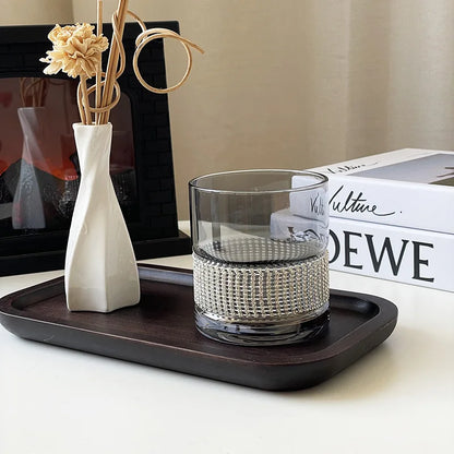 Luxury Diamond-Style Glass Cup – Heat-Resistant for Beer, Juice, Coffee & Whisky