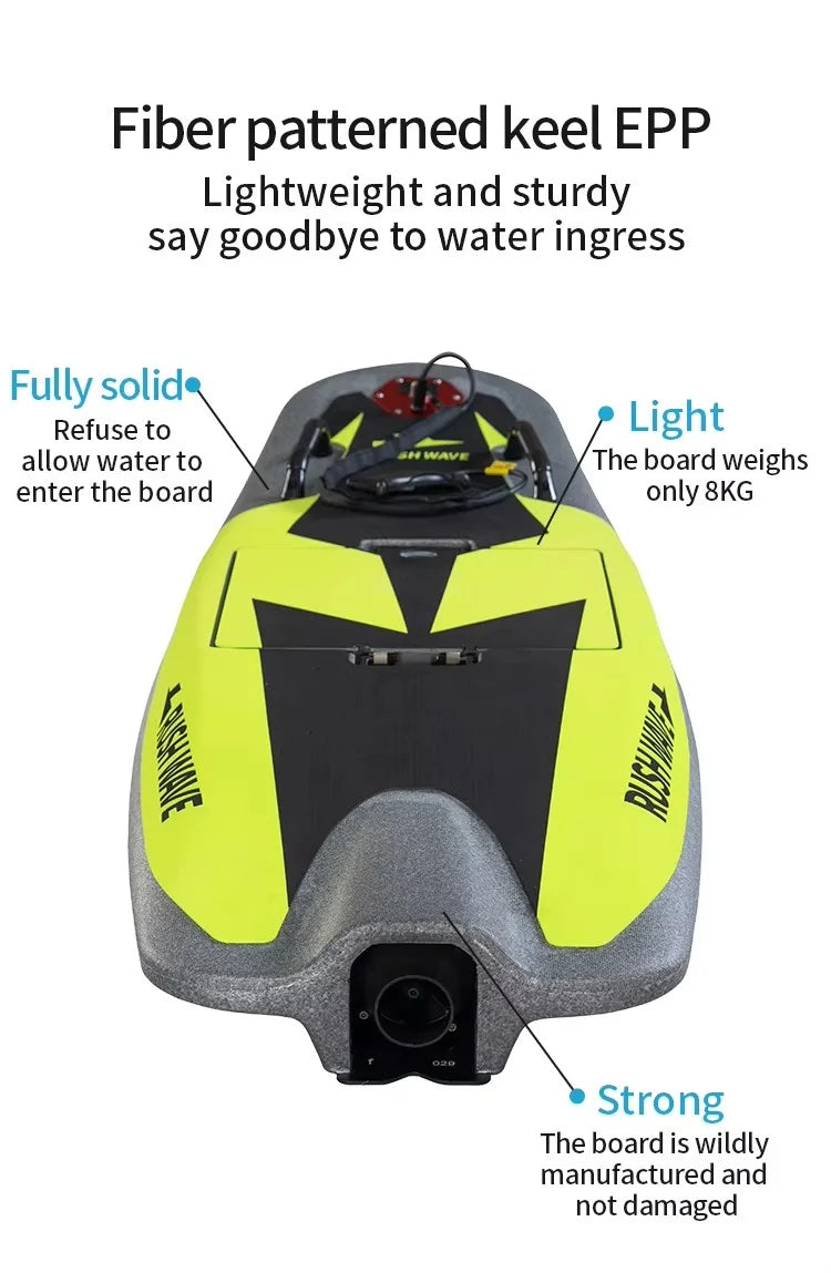 12kW 55km/h High-Speed Electric Surfboard with Surfboard Combo Boat Set suitable for offshore and ocean adventure