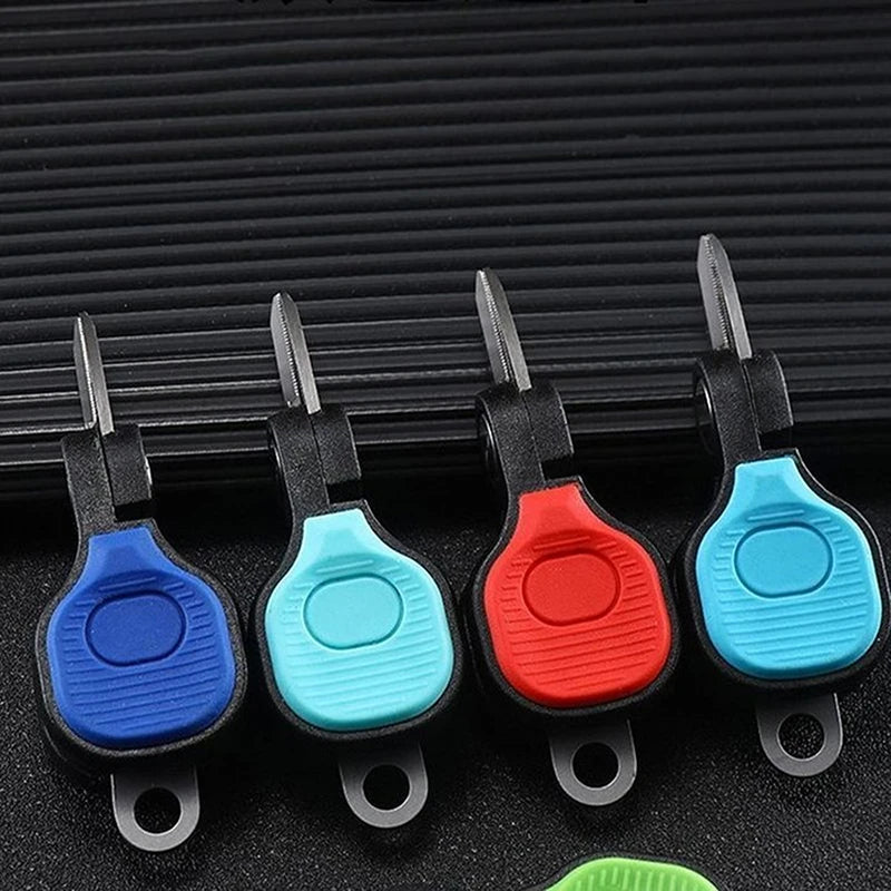 Compact Fishing Line Scissors with Keychain