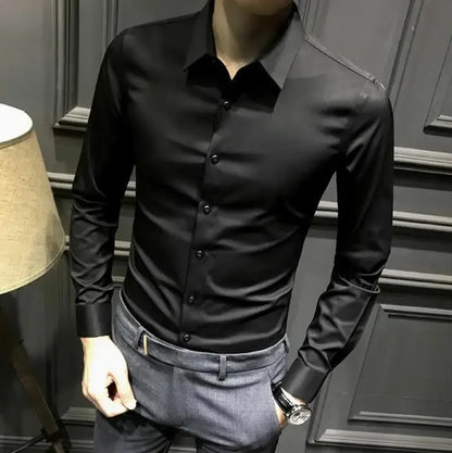 Men’s Long Sleeve Shirt – Elegant & Casual for Office and Everyday