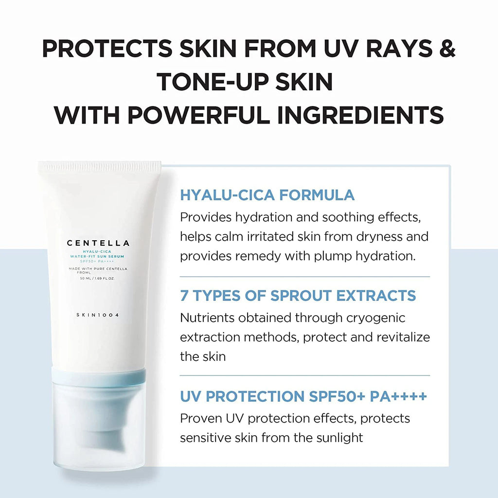 Hyaluronic Acid & Centella Moisturising Sunscreen 50ml – Hydrating Face SPF