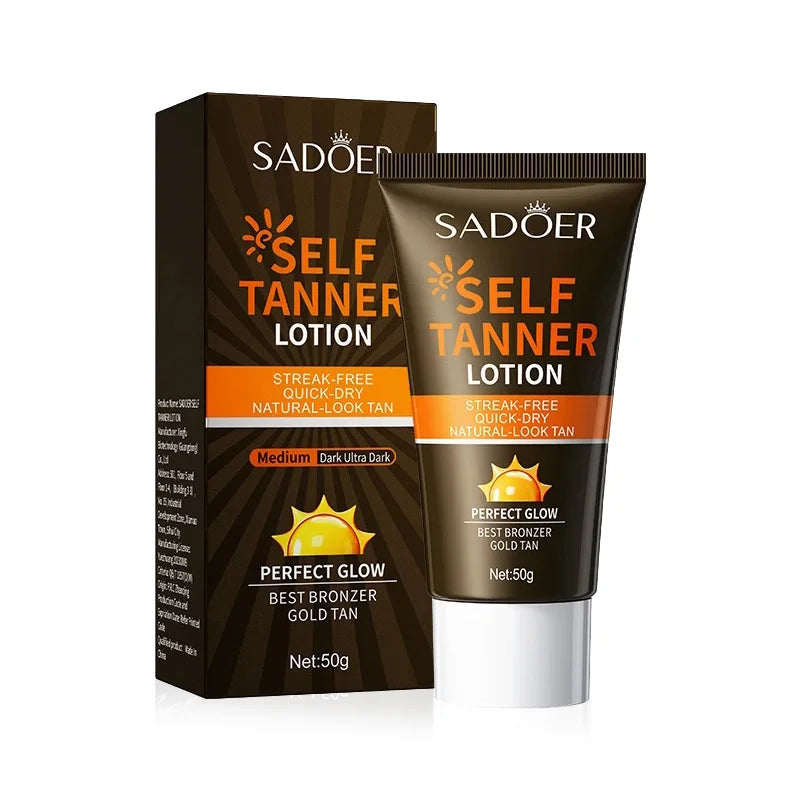 Self-Tanning Lotion for Body & Face – Deep Moisturising Sun Protection Cream