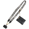 Adjustable Crossbody Phone Lanyard with Zippered Wallet Pouch