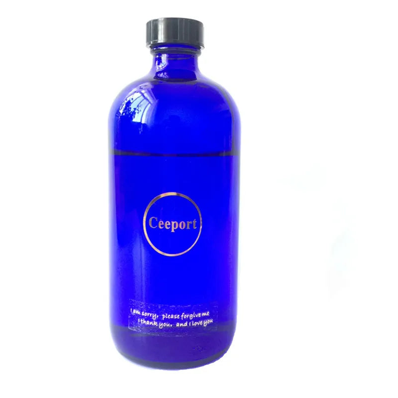 Blue Sun Water Bottle Large Capacity Cleaning Tool Zero Limit Energy Bottle Crystal Glass round Shape Insulated Beverage Cup