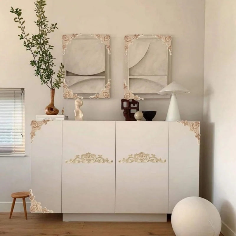 Decorative Wooden Appliques & Onlays for Furniture, Walls & Doors – DIY Wood Corner Frames