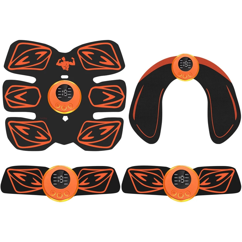 USB Rechargeable EMS Abdominal Muscle Stimulator – 6-Pack Abs & Waist Trainer for Men & Women