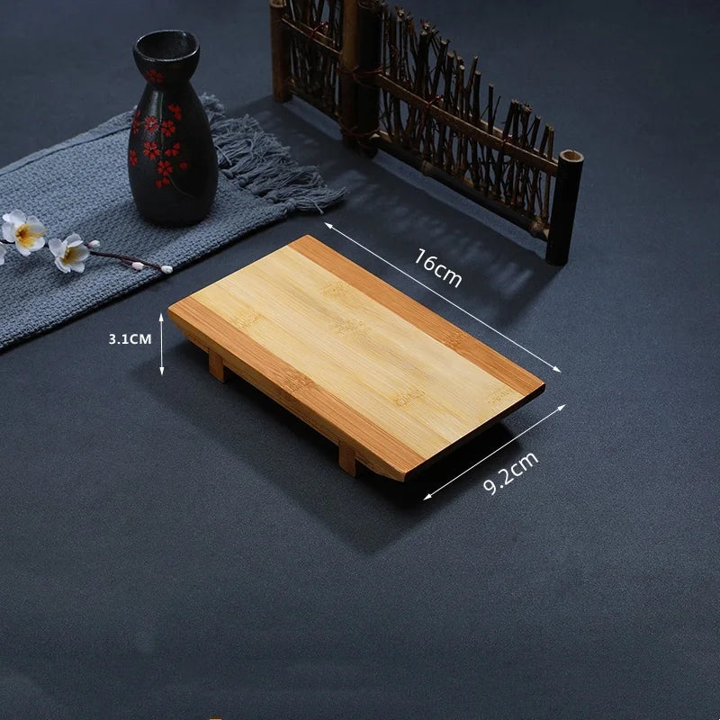 Bamboo Sushi Serving Board – Japanese Sashimi Boat Plate Tray