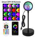 Smart Sunset Projection Lamp – RGB LED Night Light with App Control