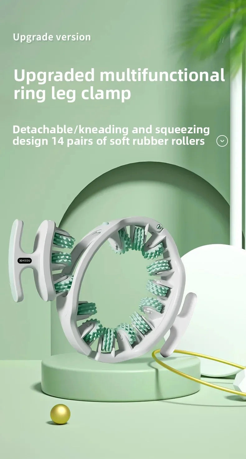 Ring Leg Massager Massage Roller Detachable Handles for Full Body Neck Shoulder Abdominal Muscle Slimming Relaxation