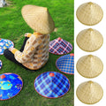 Bamboo Hat Bamboo Woven Hat Dance Props Light Board Bamboo Woven Labor Protection Hat Rainproof Hat Tourist Hat