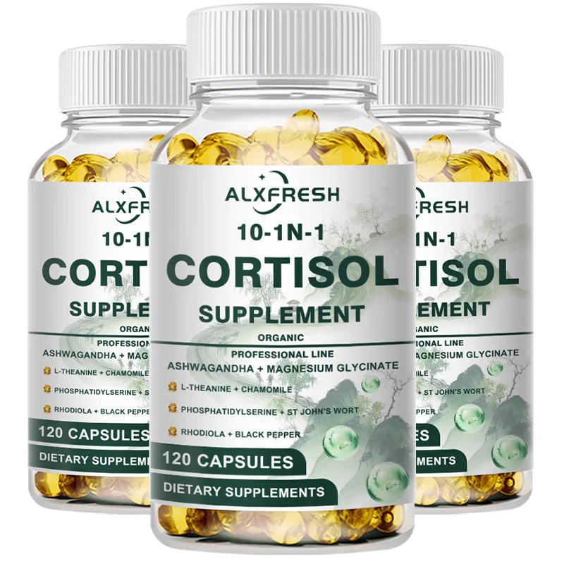 Cortisol Capsules For Cortisol Inhibitors Promote Relaxation Improve Sleep Relieve Anxiety Support Neurotransmitter Balance