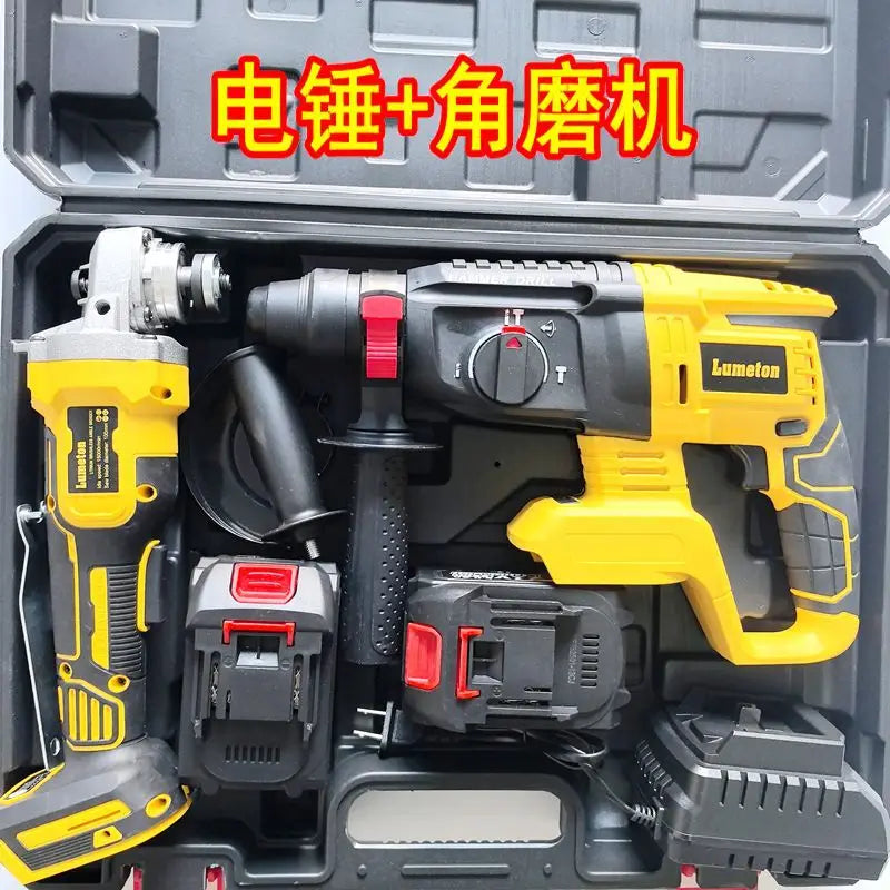 21V Brushless OEM Combination Tools Kit Electric Impact Drill Cordless Wrench Angle Grinder Hammer Drill Power Tool Set