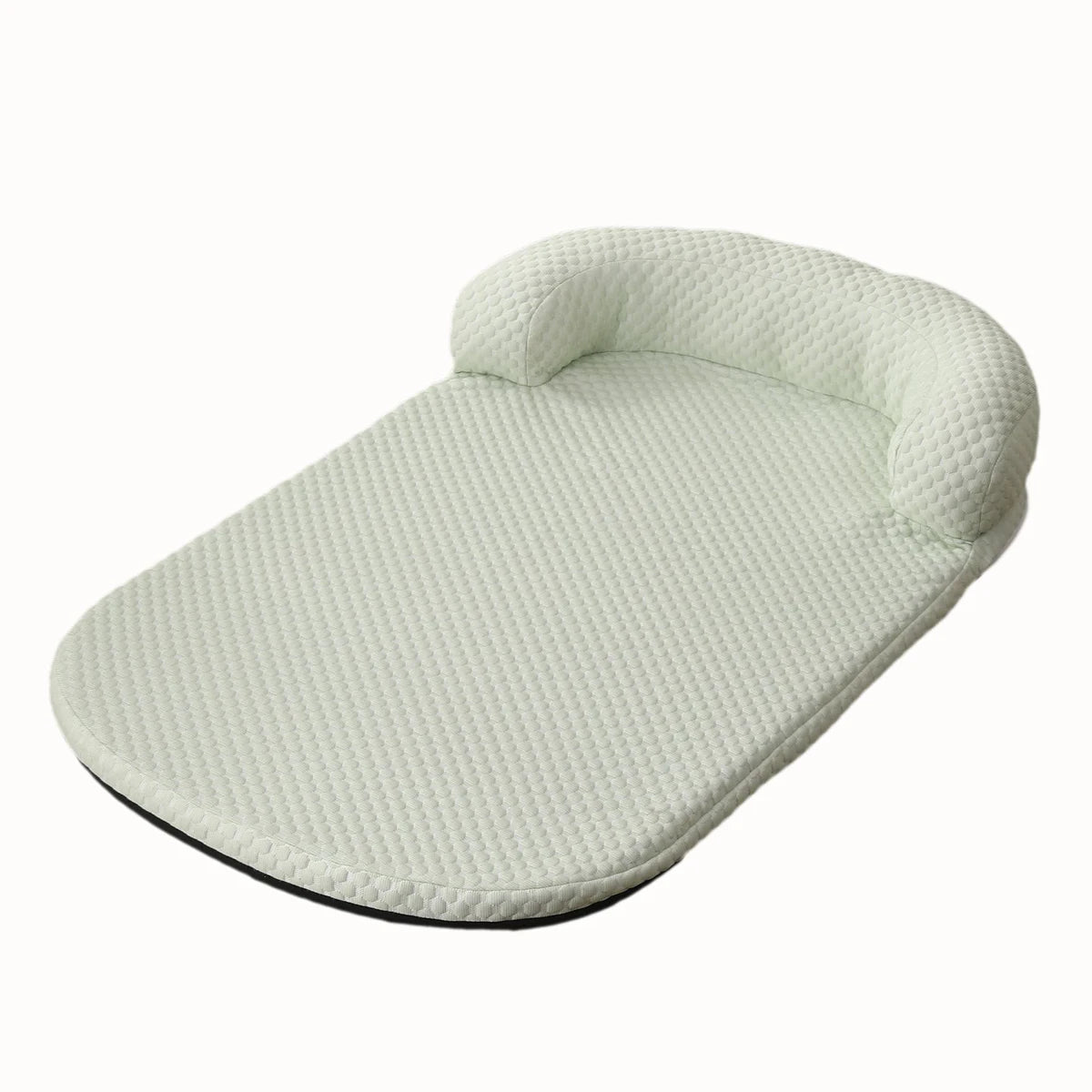 Breathable Cooling Dog & Cat Bed – Anti-Slip Ice Silk Cushion with Pillow for Small & Large Pets