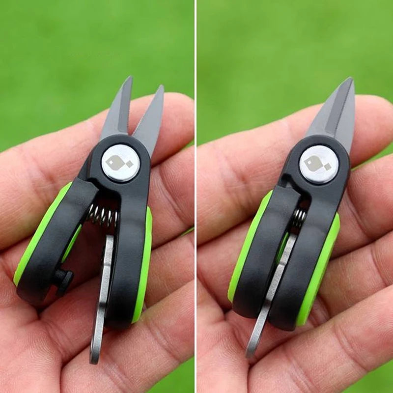 Compact Fishing Line Scissors with Keychain
