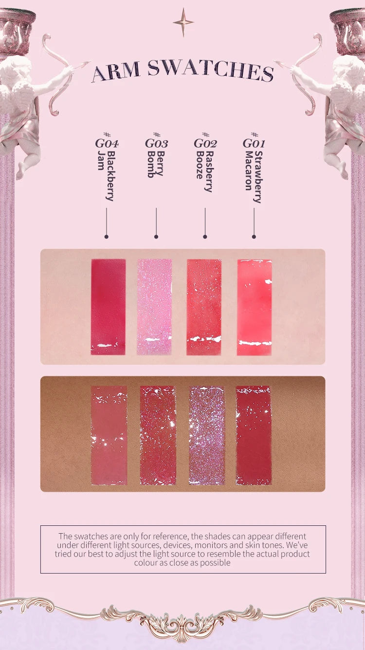 Strawberry Glowy Lip Gloss – Moisturising & Nourishing Full-Size Lip Colour