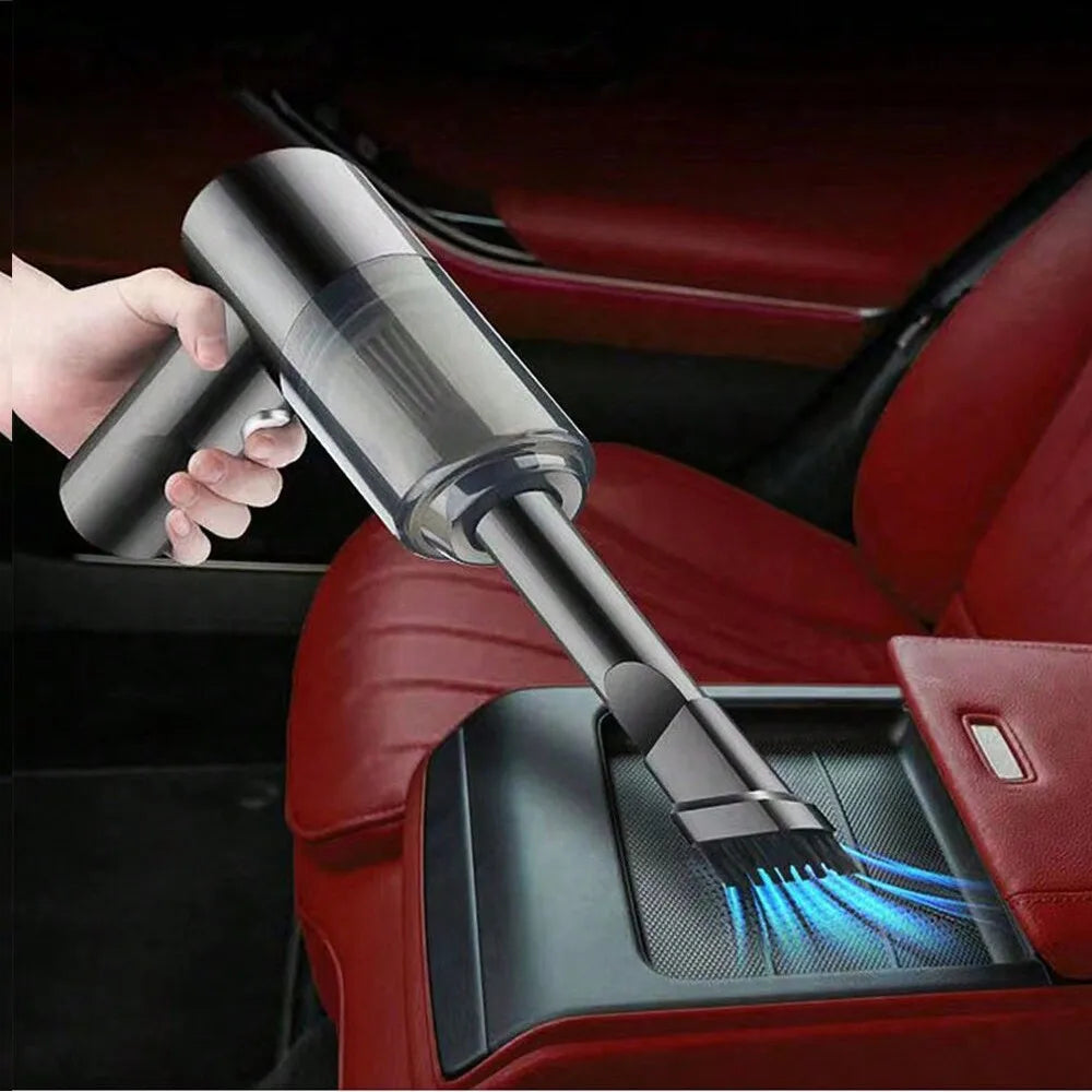 3-in-1 Handheld Car & Home Vacuum Cleaner – USB Rechargeable, Suction & Blower