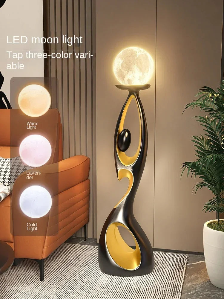 Abstract Dancing Figures Resin Sculpture – Modern Nordic Home Decor